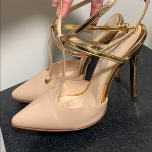 Andrea nude gold stiletto heel